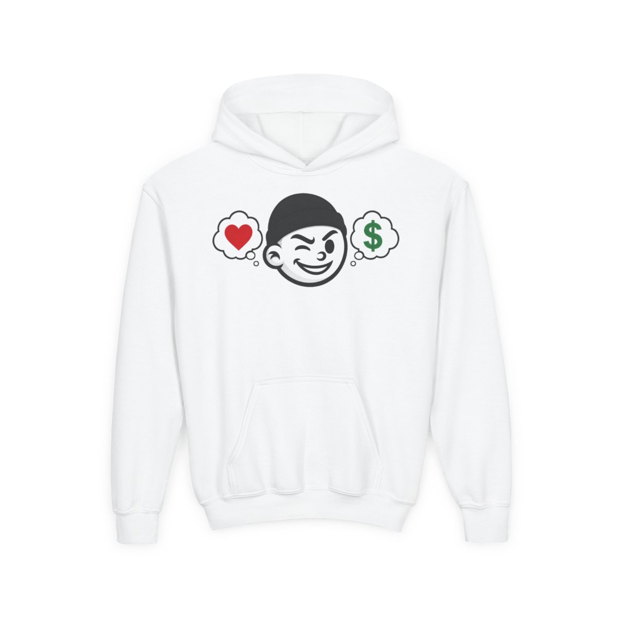 Nexus Vision Wink Youth Hoodie in White